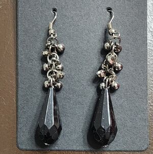 Black Dangle Earrings